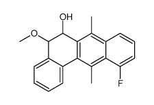11-fluoro-5-methoxy-7,12-dimethyl-5,6-dihydrobenzo[a]anthracen-6-ol结构式