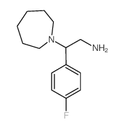 2-Azepan-1-yl-2-(4-fluoro-phenyl)-ethylamine结构式