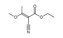 ethyl 2-cyano-3-methoxybut-2-enoate结构式