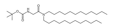 tert-butyl (2-(didodecylamino)-2-oxoethyl)carbamate结构式