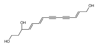 (3R)-tetradeca-4,6,12-trien-8,10-diyne-1,3,14-triol结构式