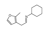 N-cyclohexyl-2-(2-methylfuran-3-yl)ethanimine Structure