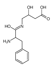 4-[(2-amino-3-phenylpropanoyl)amino]-3-hydroxybutanoic acid结构式