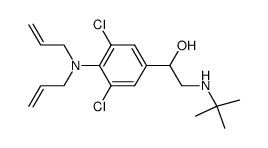 α-[(tert-butylamino)methyl]-3,5-dichloro-4-diallylaminobenzyl alcohol Structure