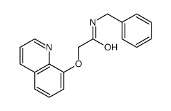 N-benzyl-2-quinolin-8-yloxyacetamide结构式