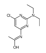 N-[6-chloro-2-(diethylamino)pyrimidin-4-yl]acetamide结构式