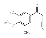 3,5-二甲基-4-甲氧基苯甲酰基乙腈结构式