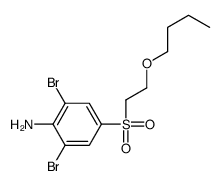 2,6-dibromo-4-(2-butoxyethylsulfonyl)aniline Structure
