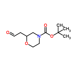 tert-Butyl-2-(2-oxoethyl)morpholin-4-carboxylat Structure