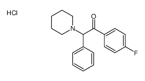 1-(4-fluorophenyl)-2-phenyl-2-piperidin-1-ylethanone,hydrochloride结构式