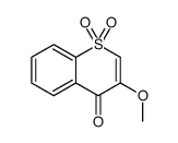 3-methoxy-1,1-dioxothiochromen-4-one结构式