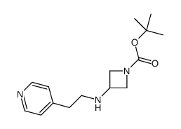 tert-butyl 3-(2-pyridin-4-ylethylamino)azetidine-1-carboxylate结构式