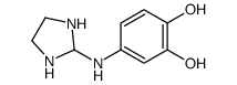 4-(imidazolidin-2-ylamino)benzene-1,2-diol Structure
