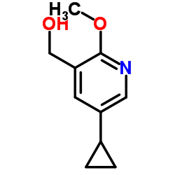 (5-Cyclopropyl-2-methoxy-3-pyridinyl)methanol结构式