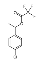 1-(4-chlorophenyl)ethyl 2,2,2-trifluoroacetate结构式