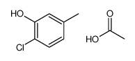 acetic acid,2-chloro-5-methylphenol结构式