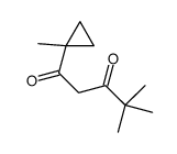 4,4-dimethyl-1-(1-methylcyclopropyl)pentane-1,3-dione结构式