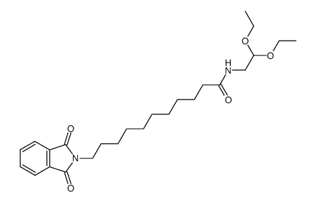 N-((2,2-diethoxy)ethyl)-1,3(2H)-dioxo-2H-isoindol-2-undecanamide结构式