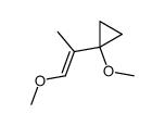 E (methoxy-1 cyclopropyl)-2 methoxy-1 propene Structure