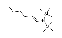 2-((E)-Hex-1-enyl)-1,1,1,3,3,3-hexamethyl-disilazane结构式