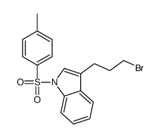 3-(3-bromopropyl)-1-(4-methylphenyl)sulfonylindole结构式