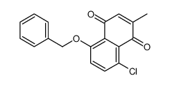 8-chloro-2-methyl-5-phenylmethoxynaphthalene-1,4-dione结构式
