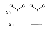 dichloromethyl-[1-(dichloromethylstannyl)ethyl]stannane结构式