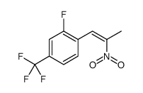 2-fluoro-1-(2-nitroprop-1-enyl)-4-(trifluoromethyl)benzene Structure