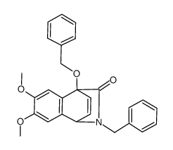 1,4-etheno-2-benzyl-3-oxo-4-benzyloxy-6,7-dimethoxy-1,2,3,4-tetrahydroisoquinoline结构式