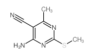 4-Amino-6-methyl-2-(methylsulfanyl)-pyrimidine-5-carbonitrile structure