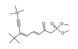 dimethyl ((3E,5Z)-6-(tert-butyl)-2-oxo-8-(trimethylsilyl)octa-3,5-dien-7-yn-1-yl)phosphonate Structure