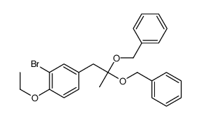 4-[2,2-bis(phenylmethoxy)propyl]-2-bromo-1-ethoxybenzene Structure