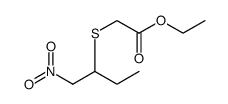 ETHYL 2-((1-NITROBUTAN-2-YL)THIO)ACETATE structure