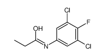 N-(3,5-dichloro-4-fluorophenyl)propanamide结构式