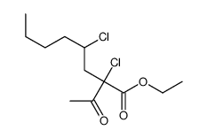 ethyl 2-acetyl-2,4-dichlorooctanoate Structure