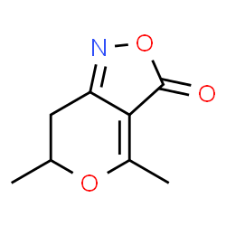 3H-Pyrano[4,3-c]isoxazol-3-one,6,7-dihydro-4,6-dimethyl-(9CI)结构式