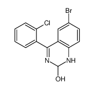 6-bromo-4-(2-chlorophenyl)-1,2-dihydroquinazolin-2-ol结构式