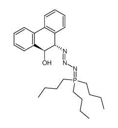 trans-9,10-dihydro-10<(tributylphospho)azido>phenanthren-9-ol结构式