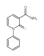 3-Pyridinecarboxamide,1,2-dihydro-1-phenyl-2-thioxo- Structure