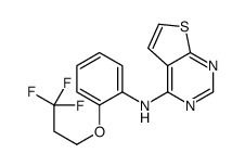 N-[2-(3,3,3-trifluoropropoxy)phenyl]thieno[2,3-d]pyrimidin-4-amine结构式