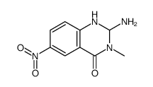 2-amino-3-methyl-6-nitro-1,2-dihydroquinazolin-4-one结构式