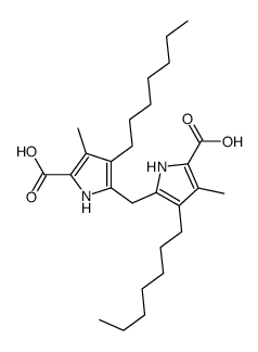 5-[(5-carboxy-3-heptyl-4-methyl-1H-pyrrol-2-yl)methyl]-4-heptyl-3-methyl-1H-pyrrole-2-carboxylic acid Structure