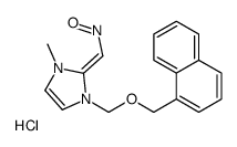 [(E)-[1-methyl-3-(naphthalen-1-ylmethoxymethyl)imidazol-2-ylidene]methyl]-oxoazanium,chloride Structure