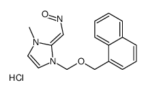 [(E)-[1-methyl-3-(naphthalen-1-ylmethoxymethyl)imidazol-2-ylidene]methyl]-oxoazanium,chloride结构式