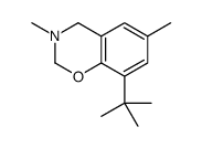 8-tert-butyl-3,6-dimethyl-2,4-dihydro-1,3-benzoxazine结构式