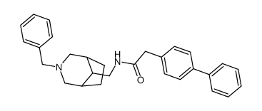 N-[(3-Benzyl-3-azabicyclo[3.2.1]oct-8-yl)methyl]-2-biphenyl-4-ylacetamide结构式