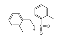 2-methyl-N-[(2-methylphenyl)methyl]benzenesulfonamide Structure