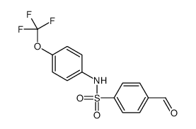 4-formyl-N-[4-(trifluoromethoxy)phenyl]benzenesulfonamide结构式