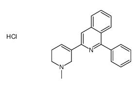 3-(1-methyl-3,6-dihydro-2H-pyridin-5-yl)-1-phenylisoquinoline,hydrochloride结构式