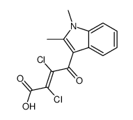 2,3-dichloro-4-(1,2-dimethylindol-3-yl)-4-oxobut-2-enoic acid Structure